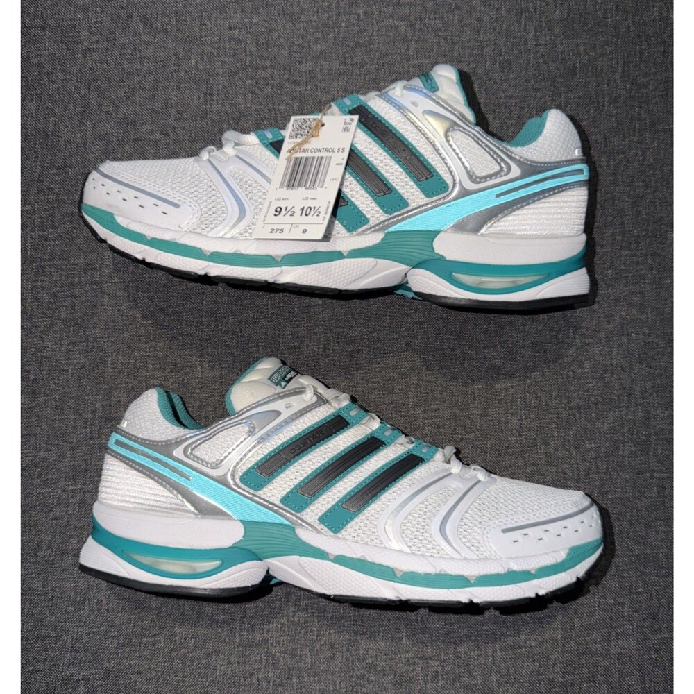 NWT adidas Sporty & Rich Adistar Control 5 Cloud White Pure Teal Sneakers IH9707 - Picture 1 of 9